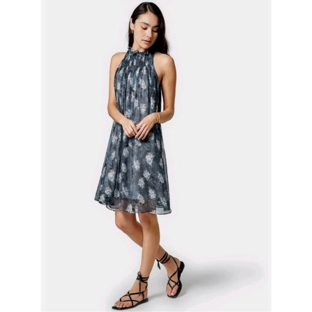 Joie Thelen Chiffon Dress in Baltic Print